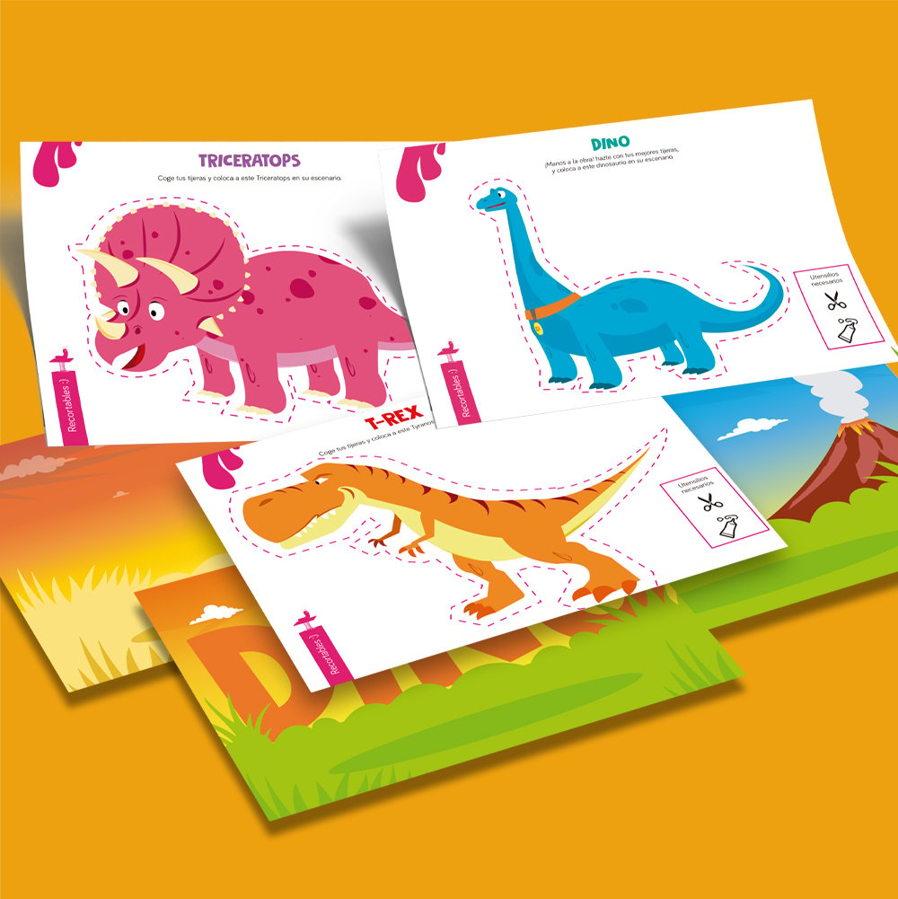 Colección de láminas infantiles Dinoland