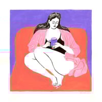 Image 2 of Original Piece 'Coffee time'