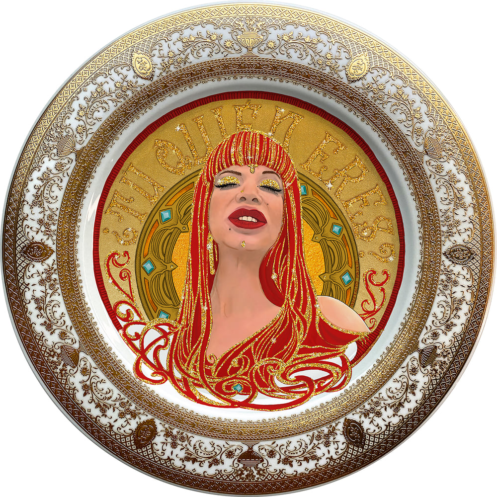 Image of ¿Tu quien eres? - La veneno - Fine China Plate - #0739