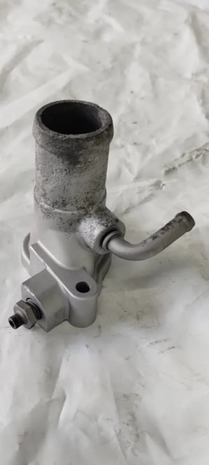 Image of GENUINE OEM HONDA ACURA 94-01 GSR CYLINDER HEAD COOLANT WATER NECK OUTLET COVER