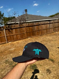 Image 2 of Blue tothetop flower hat