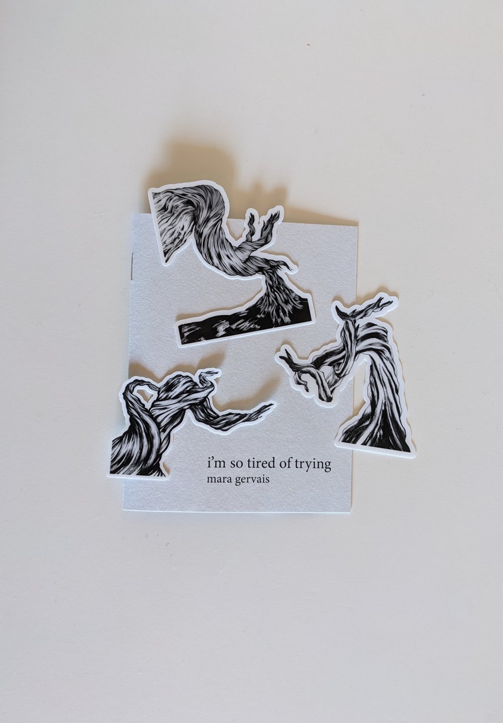 Image of i'm so tired of trying (Zine & Sticker Pack)