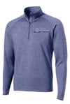 Embroidered Men's Quarter Zip Performance Pullover - 4 color options
