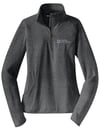 Ladies Embroidered Performance Quarter Zip Pullover - 4 color choices