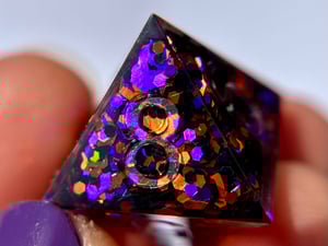 Image of Halloween glitter dice set (inked upon order)  