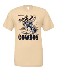 Frankie Justin-The Original Cowboy T-Shirt-Cream