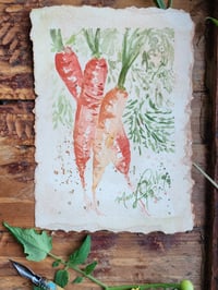 Image 2 of Carrot Harvest -Watercolor Painting 