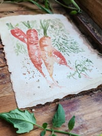 Image 3 of Carrot Harvest -Watercolor Painting 