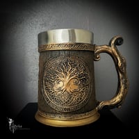 Image 1 of VIKING YGGDRASIL TREE OF LIFE TANKARD