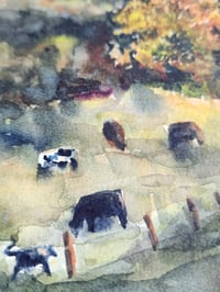 Image 3 of Autumn Pasture -Watercolor Painting