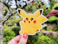 Image 3 of Chonky Pikachu Evolution Stickers | Chonk-e-mon