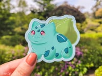 Image 2 of Chonky Bulbasaur Evolution Stickers | Chonk-e-mon
