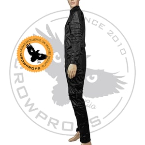 Image of Shinny Black Flightsuit - STANDARD SIZES and TAILORED too, you choose.