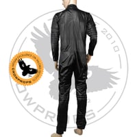 Image 4 of Shinny Black Flightsuit - STANDARD SIZES and TAILORED too, you choose.