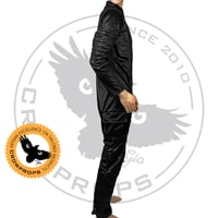 Image 2 of Shinny Black Flightsuit - STANDARD SIZES and TAILORED too, you choose.