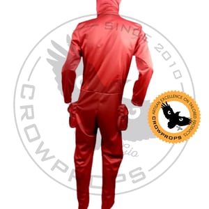 Image of Shinny Red Flightsuit - STANDARD SIZES and TAILORED too, you choose.