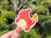 Image 3 of Chonky Charmander Evolution Stickers | Chonk-e-mon