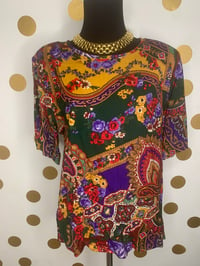 Image 1 of Sag Harbor Paisley Top - Size: S