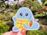 Image 2 of Chonky Squirtle Evolution Stickers | Chonk-e-mon