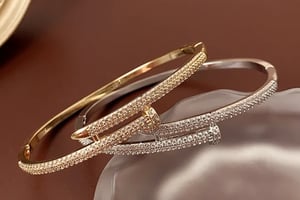 Image of Blinged Nail Bracelet 