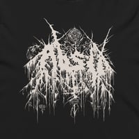 Image 2 of ABSU - LOGO 1992 - HOODED LONG SLEEVE T-SHIRT (VINTAGE WHITE PRINT)