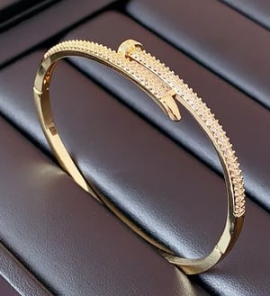 Image of Blinged Nail Bracelet 