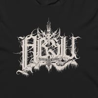 Image 2 of ABSU - LOGO 1994 - HOODED LONG SLEEVE T-SHIRT (VINTAGE WHITE PRINT)