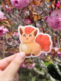 Image 2 of Chonky Vulpix & Ninetales Stickers | Chonk-e-mon