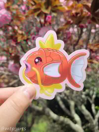 Image 2 of Chonky Magikarp & Gyarados Stickers | Chonk-e-mon