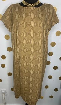 Image 1 of Lauren Ralph Lauren Snake Print Dress - Size: 1X