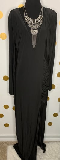 Image 1 of Long Black Fashion Nova Dress - Size 2X