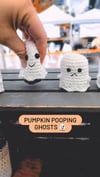 Pumpkin Pooping Ghost - *made to order*