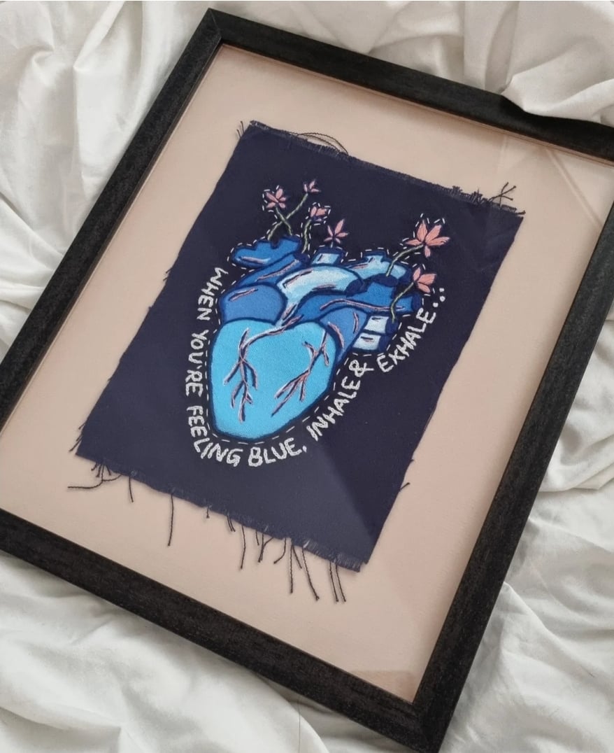 'Oxygen' - Framed Mixed Media
