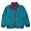 Vintage '95 Patagonia Retro Pile Cardigan - Dark Teal & Regal Purple 