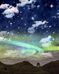 Image 2 of  Sycamore Gap Tree  Aurora Through The Time  Wooden Frame with Print 
