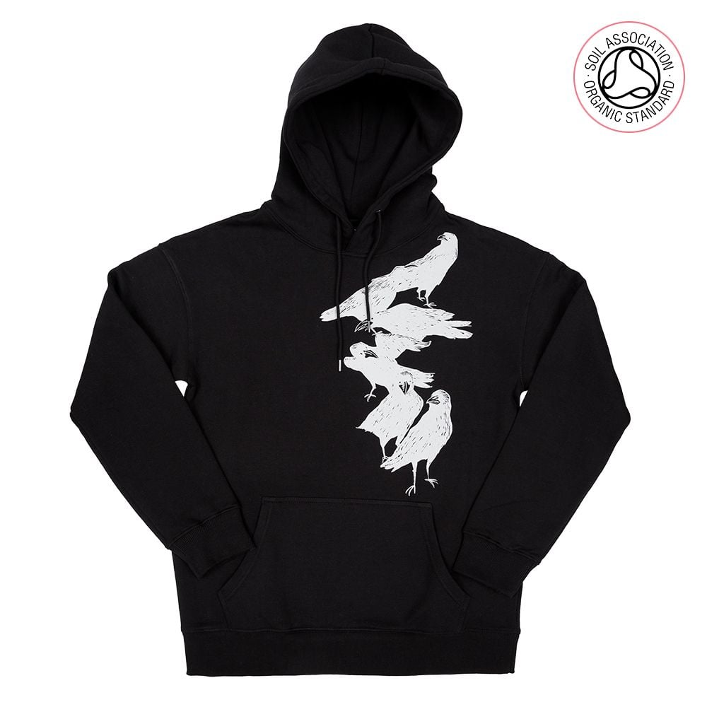 Crow Heavy Weight Unisex Drop Shoulder Hood (Organic)