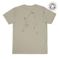Image 1 of Bear "Back Print" Unisex T-shirt (Organic)