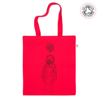 Image 4 of Red Riding Wolf Tote Shopping Bag (Organic)