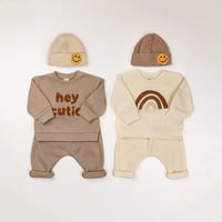 Image 1 of Unisex Neutral 2pc Set Jumper and Trousers