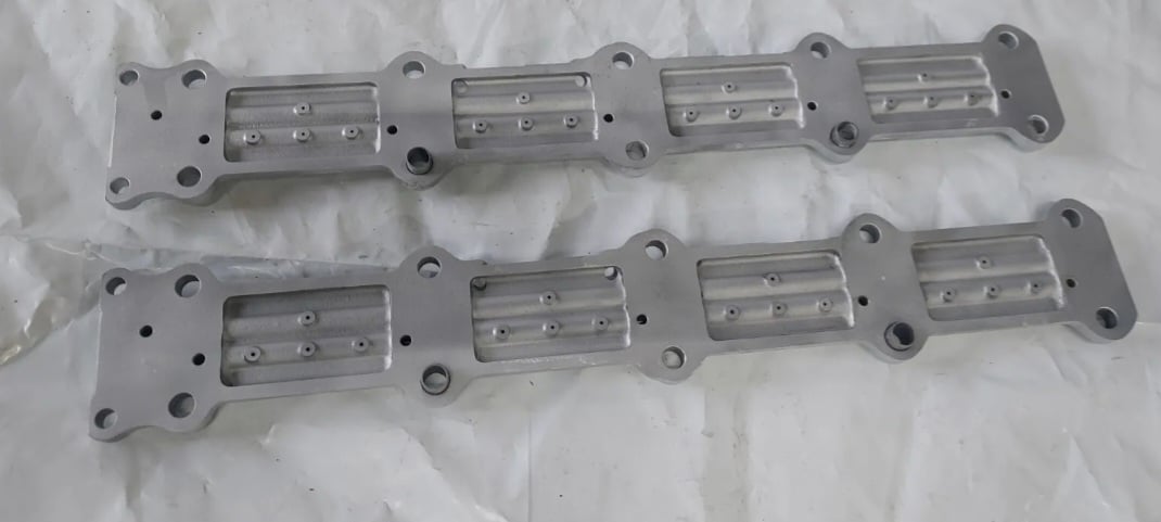 Image of 89-91 JDM B16A DOHC VTEC OIL CAM CAP RAILS PR3 CYLINDER HEAD OBD-0