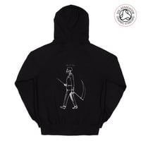 Image 1 of Mr Death Unisex Back Print Zip-Up Hood (Organic)