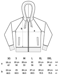 Image 4 of Mr Death Unisex Back Print Zip-Up Hood (Organic)