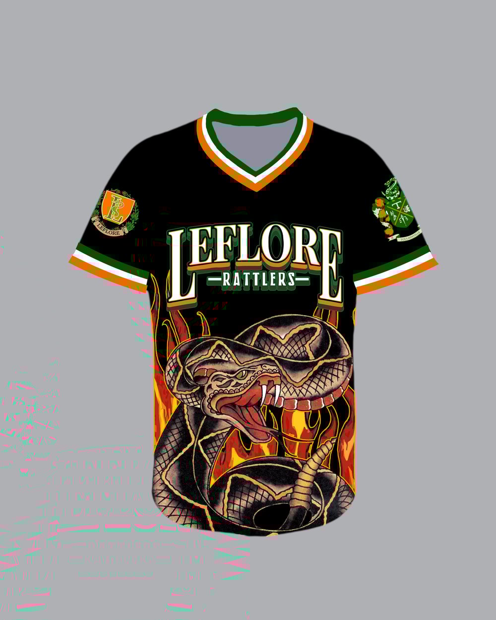 Image of LeFlore Rattlers Black Jersey