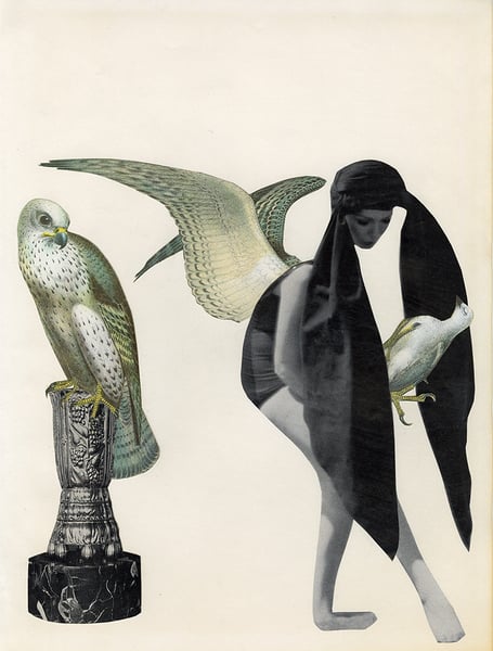 Image of Isadora's Dance With Death -original paper collage