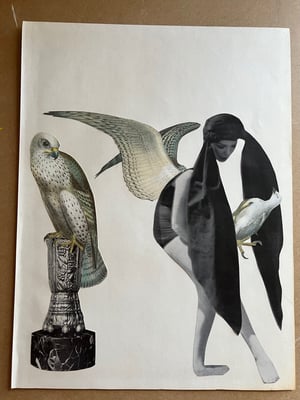 Image of Isadora's Dance With Death -original paper collage