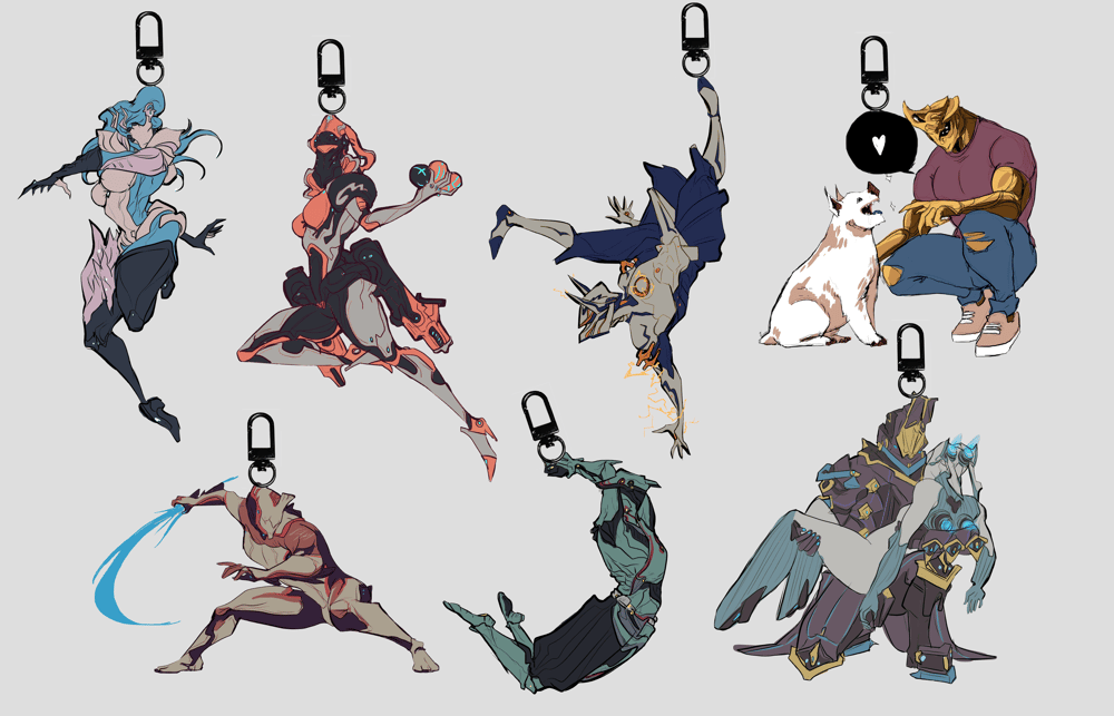 WARFRAME keycharms