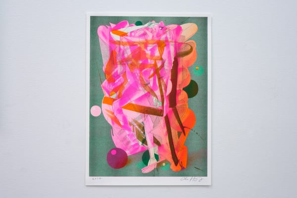 Image of Strong LQQK Risograph Print