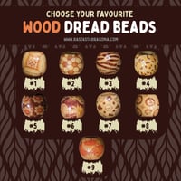 WOOD Dread Beads