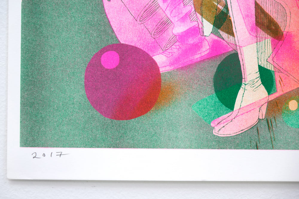 Image of Strong LQQK Risograph Print