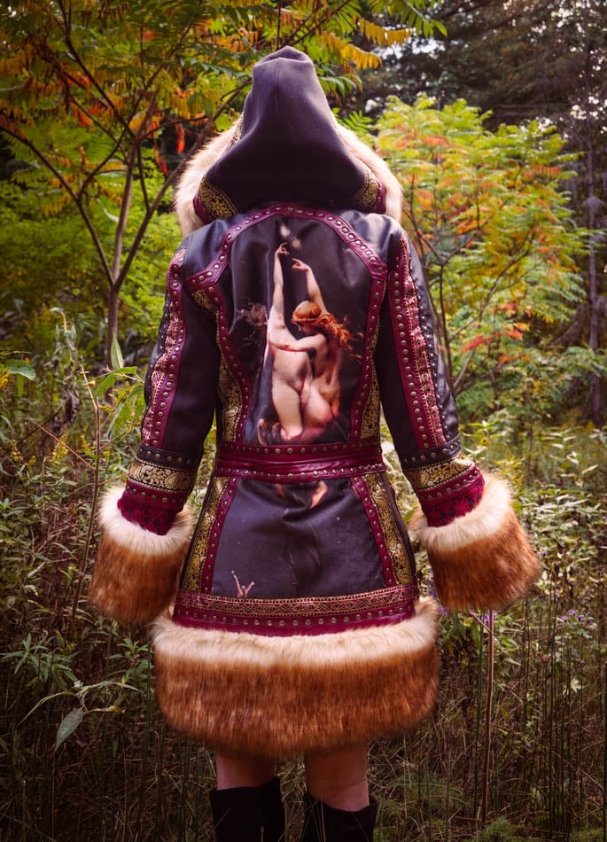 Image of Toxic Vision Moon Nymph faux fur coat